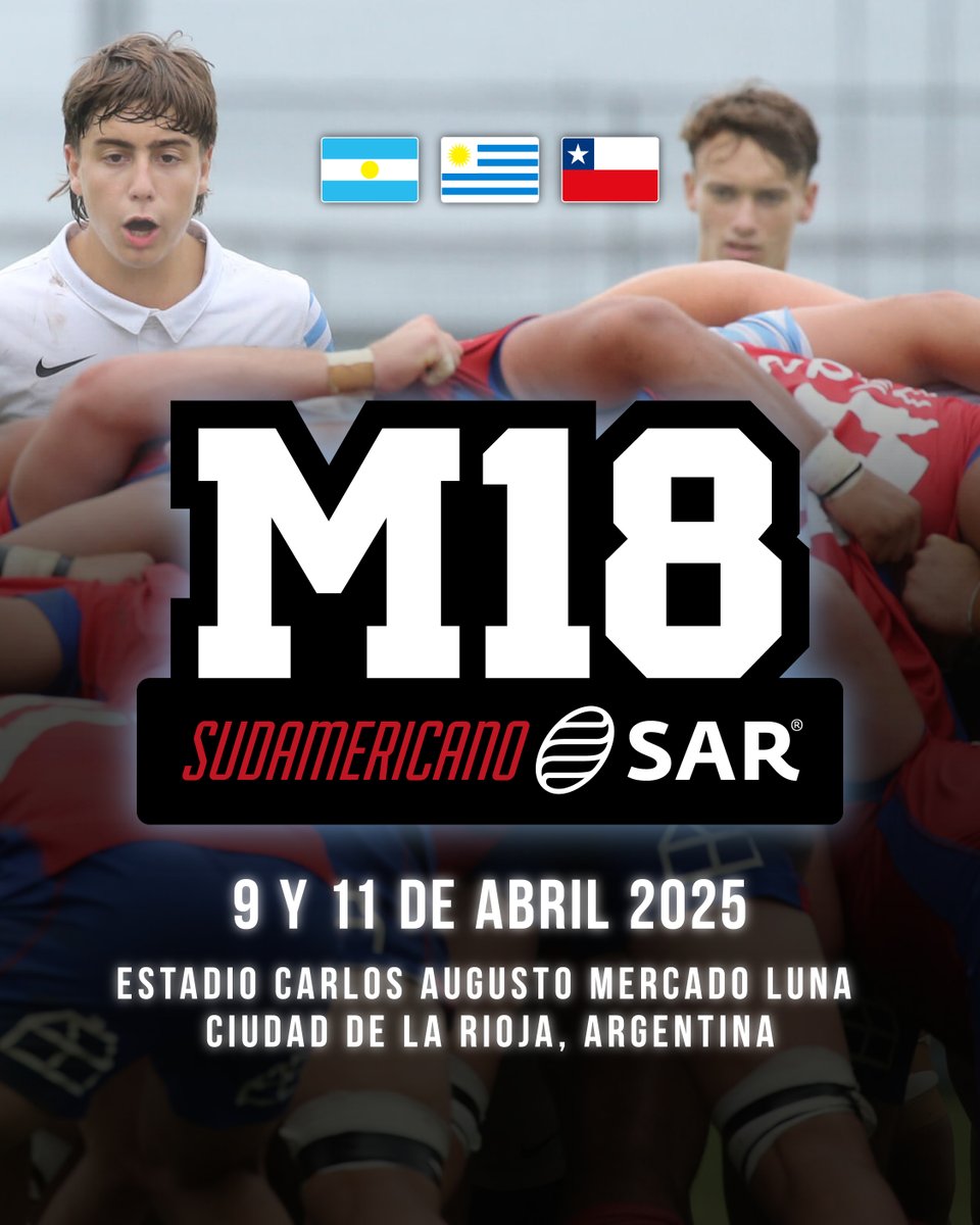 #SARM18 | ¡Tenemos cita sudamericana en La Rioja!

Nos encontramos en el Estadio Carlos Augusto Mercado Luna🏟️ del 9 al 11 de abril 📆
18 h