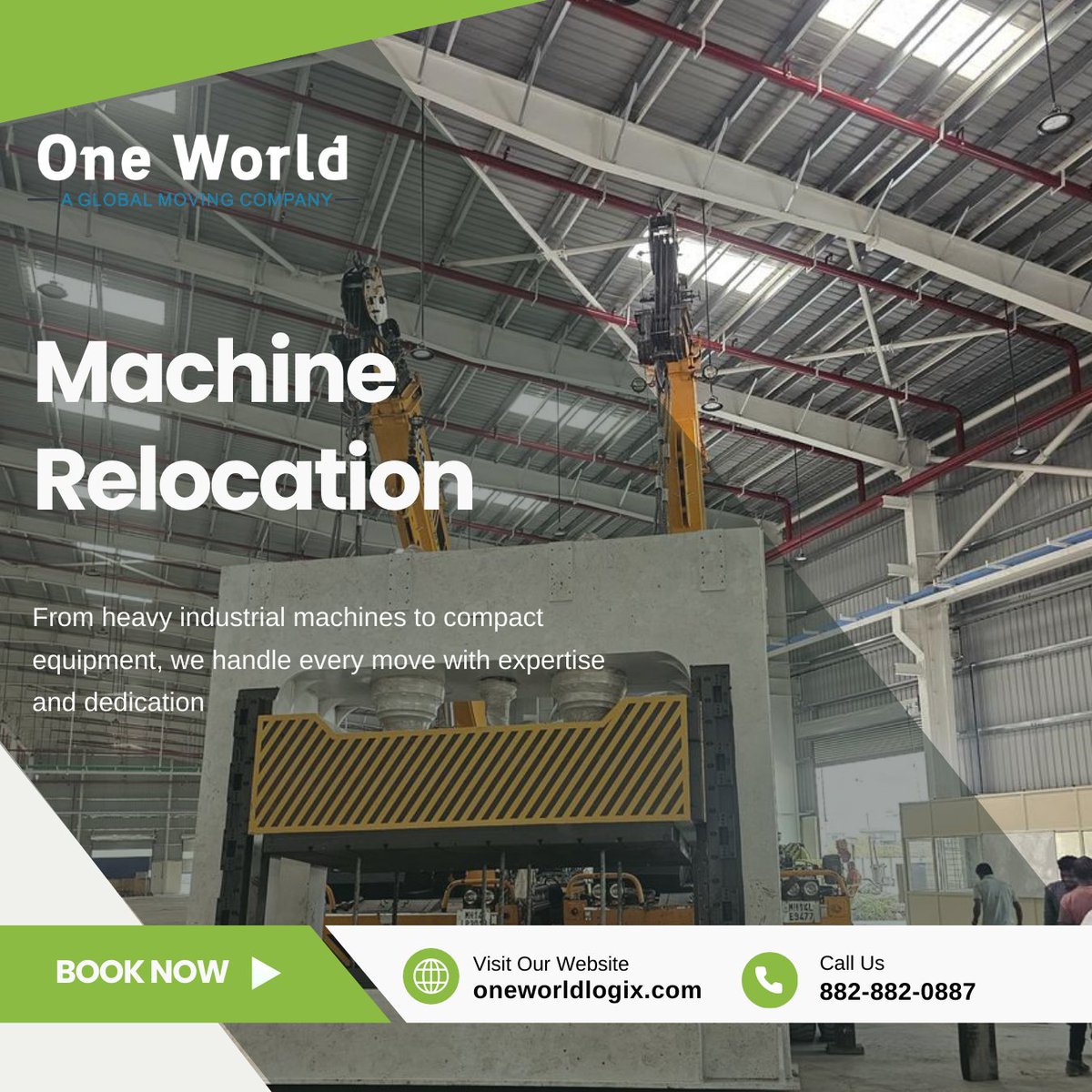 OneworldLogix's tweet image. No matter the size, we move your machines with care every shift is a step forward. Let&apos;s make it happen, together
.
📧 info@oneworldlogix.com
☎️ 882-882-0887
.
#machineshifting #Relocation #relocationservice #machinery #heavymachinery #heavyequipment