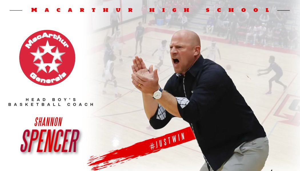 coachb_ware's tweet photo. Here we go!!!!  Excited to welcome ⁦@ShannonASpencer⁩ as our new Head Boys Basketball Coach!  Can’t wait to see where he’s going to take our program!  #GoBigRed #ChangeGonnaCome #RideTheMailRoute https://t.co/vhn6nxqdHf