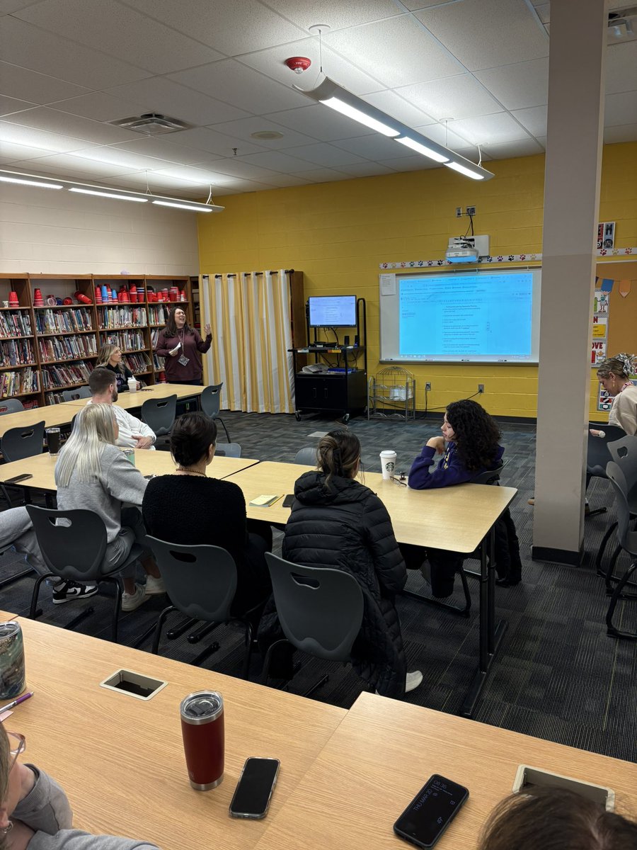 Today our staff shared out on how they are tracking their goal setting data and how it drives their PLC discussions. Awesome stuff!