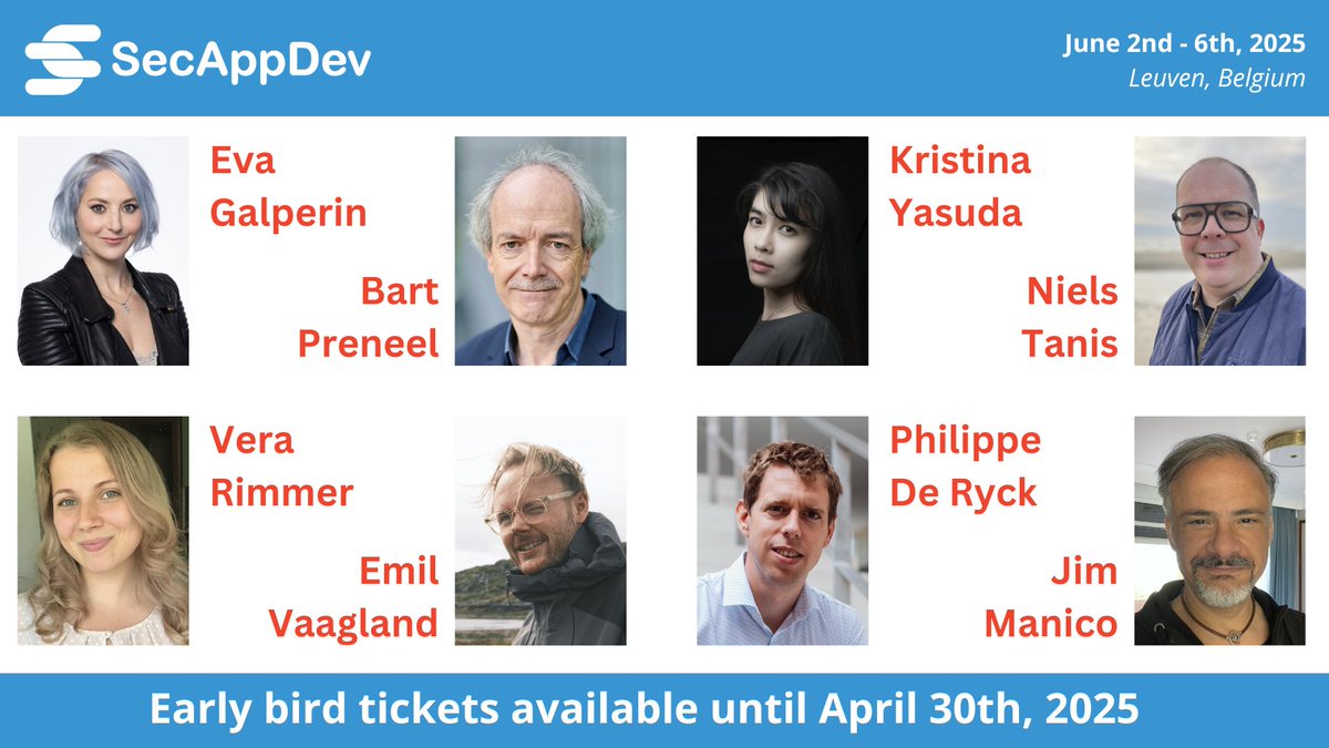 SecAppDev tweet media