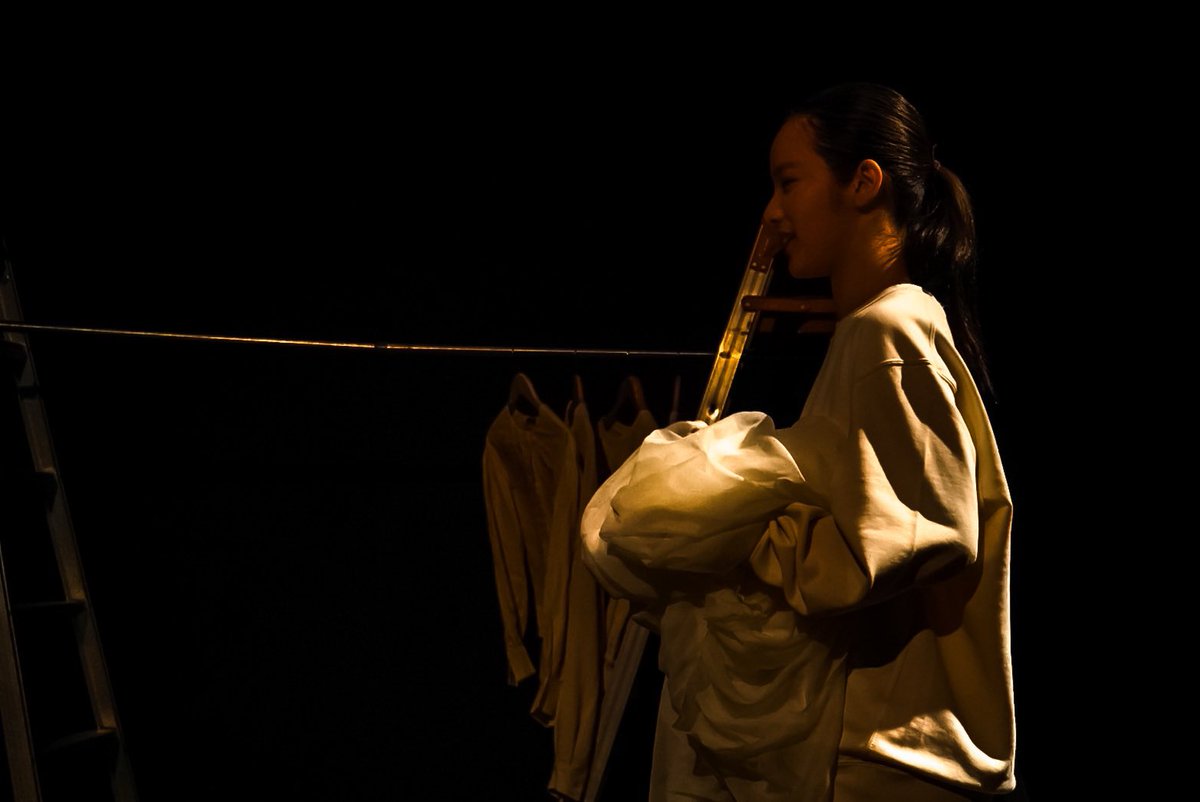 akiko_ymgc's tweet photo. 【終演】

#おおくま演劇祭
C班『いつかあなたたちと違うところへの
　　　私たちのいき方』（イッシカ役）

この班に入れると聞いて
嬉しすぎて泣いたのが昨日のようです。
まだ夢��ったんじゃないかなと思うほど。
たくさんの刺激とやりたいことと目標を
いただいた企画。

ありがとうございました🎠 https://t.co/sDtZ8mz4OE