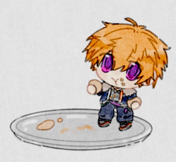 ：MC对不起，我不应该把你的饭吃完，可是我好饿。
#obeymebeelzebub  #obeyme  #ObeyMeNightbringer