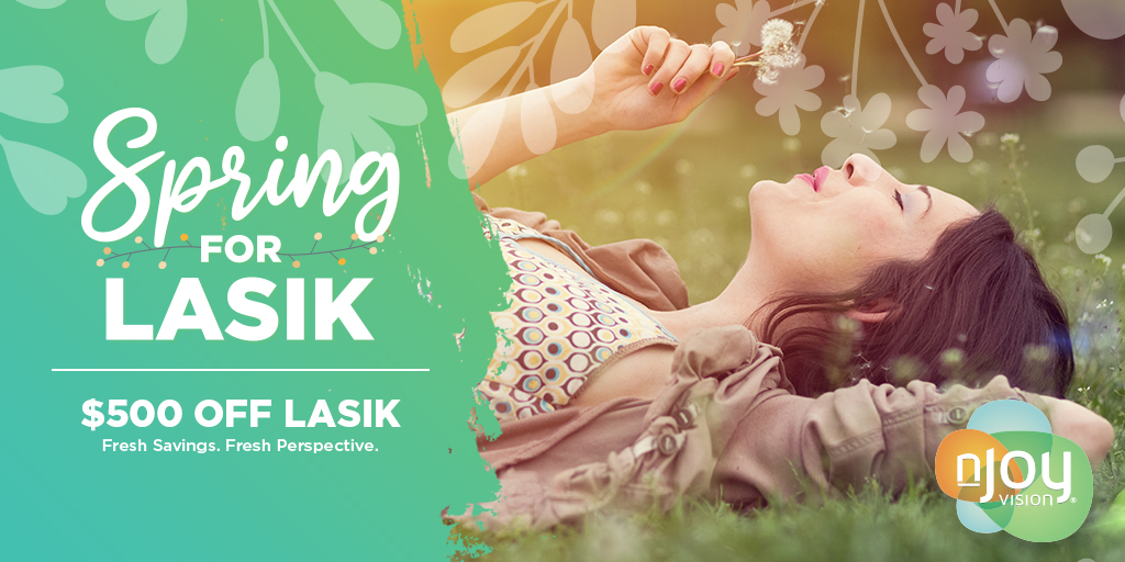 nJoyVision's tweet image. It's the First Day of #Spring, so Spring for LASIK with $500 off at nJoy Vision. Grab your saving coupon, and schedule your free consult at njoyvision.com
#Spring2025 #LaserVisionCorrection #EVOICL #lensreplacement