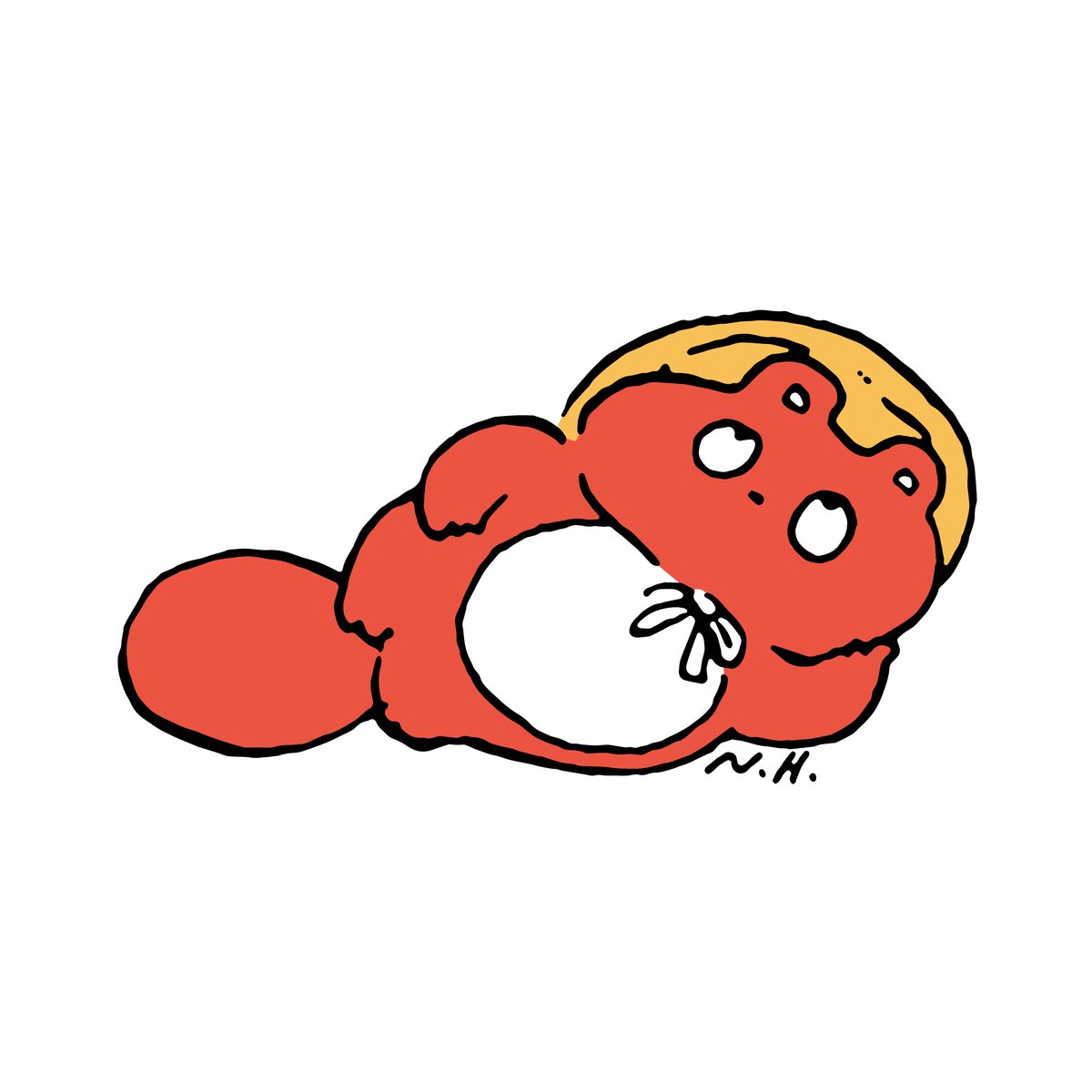 「ぼんやり子だぬき 」|ヒダカナオトのイラスト