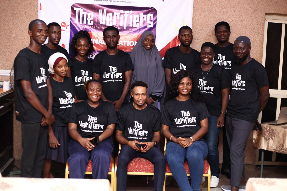 BOFIM_Inclusion's tweet photo. And, #TheVerifiers has been inaugurated. 

Congratulations to every member of the community.

We're grateful to @witnessorg @witness_africa https://t.co/RyuaQPhlxU