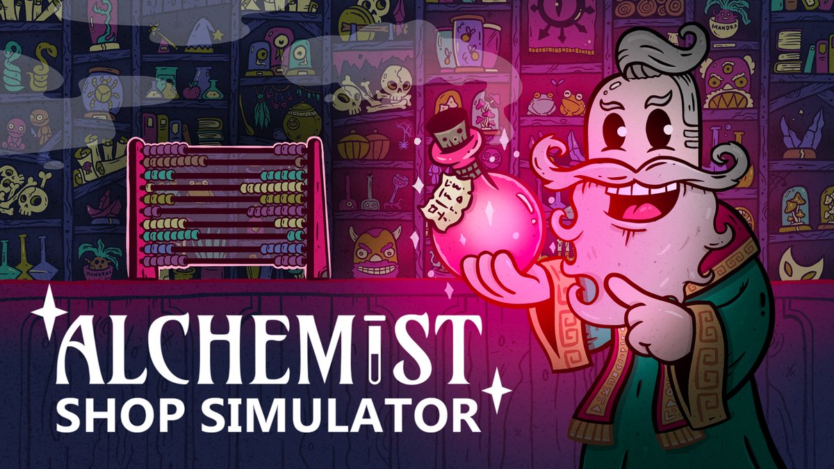 Kew_Deee's tweet photo. Its time to brew potions like a boss!! #AlchemistShopSim #keymailer https://t.co/nKjbLPcDZx