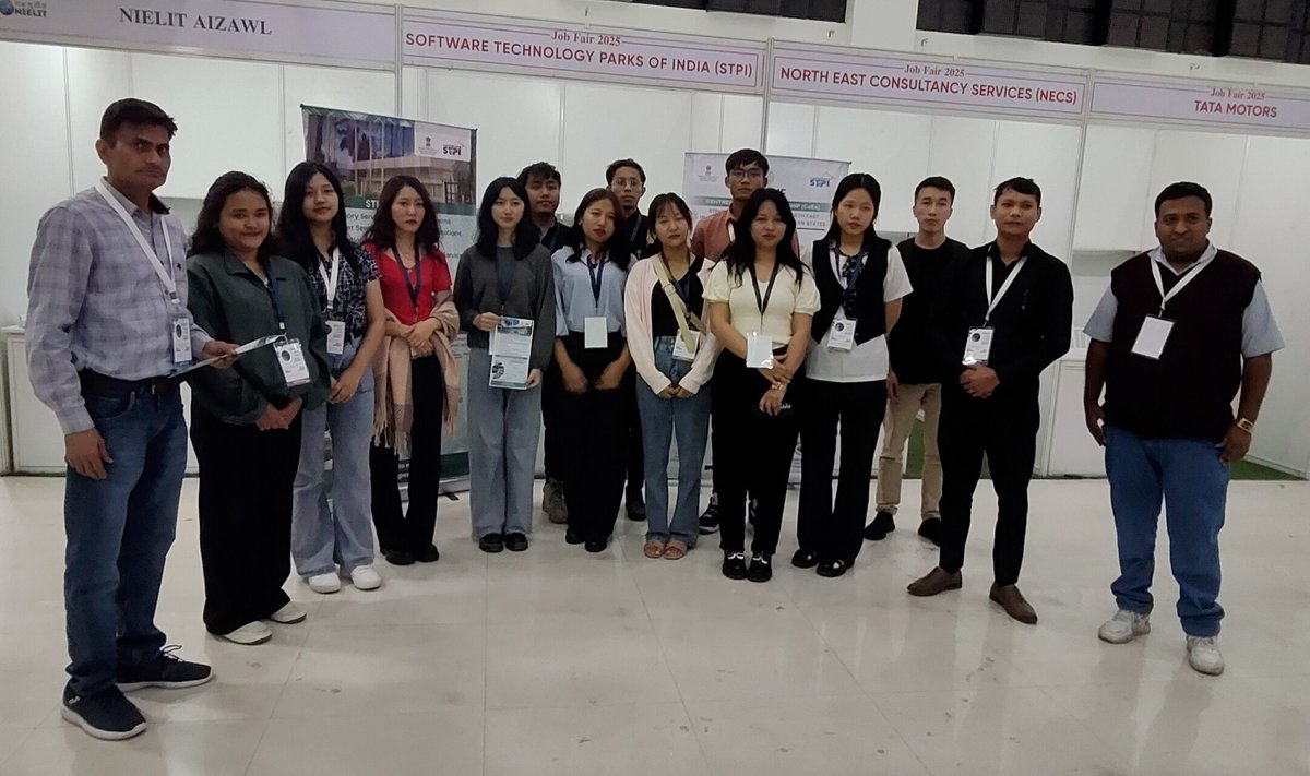 STPI-Aizawl (@aizawlstpi) on Twitter photo Participated in Job Fair 2025 at Aizawl organized by <a href="/AZL_NIELIT/">NIELIT Aizawl</a> & apprised the participants about the various Services provided by <a href="/stpiindia/">STPI</a> and Entrepreneurship initiatives undertaken showcasing the opportunities for #Technology Start-ups through <a href="/STPI_OctaNE/">STPI OctaNE CoE</a>
<a href="/Vandana030870/">Vandana Srivastava</a> Participated in Job Fair 2025 at Aizawl organized by <a href="/AZL_NIELIT/">NIELIT Aizawl</a> & apprised the participants about the various Services provided by <a href="/stpiindia/">STPI</a> and Entrepreneurship initiatives undertaken showcasing the opportunities for #Technology Start-ups through <a href="/STPI_OctaNE/">STPI OctaNE CoE</a>
<a href="/Vandana030870/">Vandana Srivastava</a>