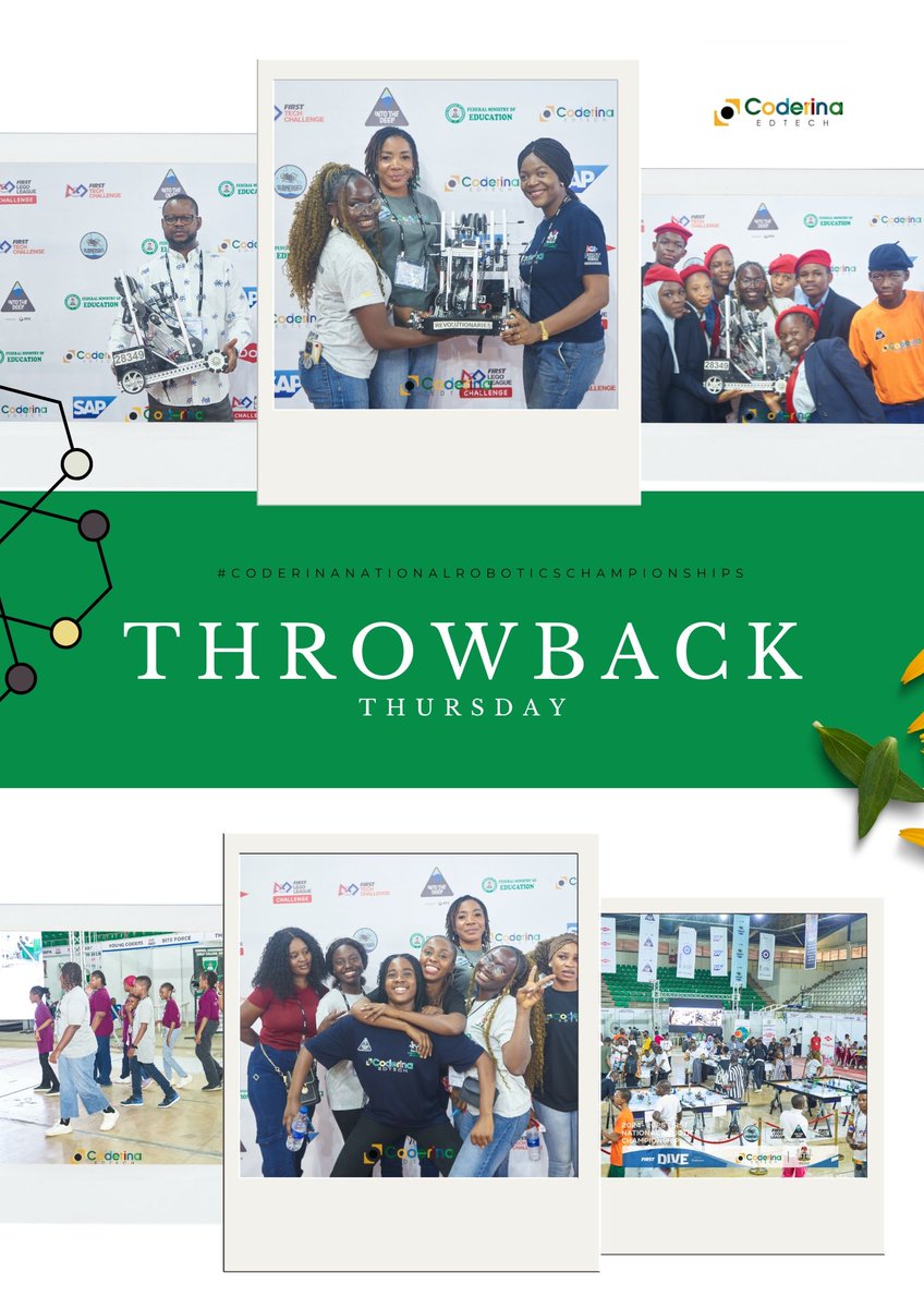 coderina's tweet image. Throwback to the Coderina National Robotics Tournament!
From intense matches to game-changing innovations, it was a season to remember!
What was your favorite moment? Drop it in the comments👇
#Coderina #Throwback #InnovationIneducation #FLLTournament #LEGO #firstlegoleague