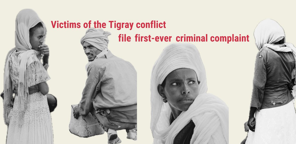 📢🇪🇹 PRESS RELEASE ⚖️

Victims of the #Tigray conflict file the first-ever criminal complaint in #Germany against senior Ethiopian and Eritrean government and military officials.

Eight survivors of the forgotten conflict in Tigray, #Ethiopia, including a former humanitarian