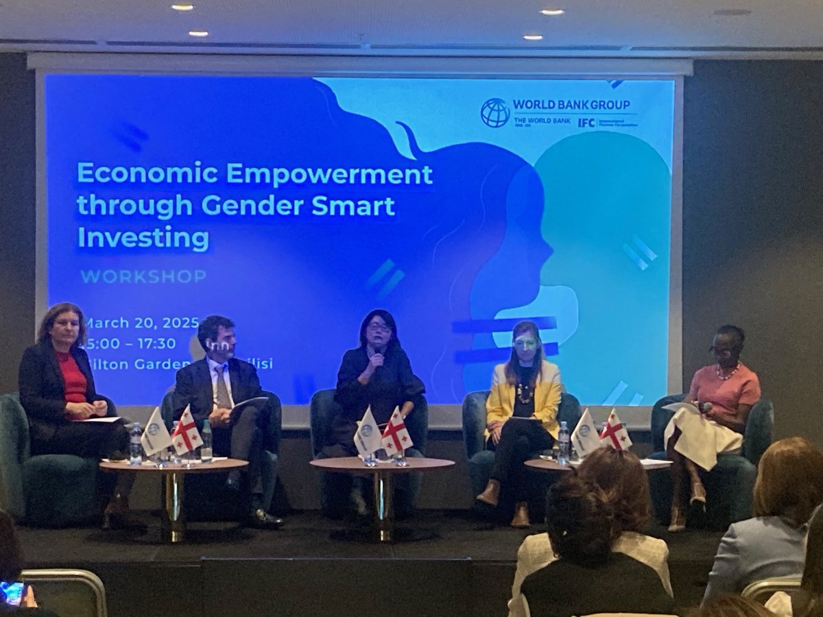 Kaori Ishikawa კაორი იშიკავა (@ishikawakaori) on Twitter photo It was my honor to participate in an interesting discussion with IFI colleagues on the occasion of #IWD.
Investing in #genderequality isn’t only right thing to do but also smart thing to do.
<a href="/WorldBank/">World Bank</a> <a href="/IFC_org/">IFC</a> <a href="/EBRD/">The EBRD</a> <a href="/ADB_HQ/">Asian Development Bank</a> It was my honor to participate in an interesting discussion with IFI colleagues on the occasion of #IWD.
Investing in #genderequality isn’t only right thing to do but also smart thing to do.
<a href="/WorldBank/">World Bank</a> <a href="/IFC_org/">IFC</a> <a href="/EBRD/">The EBRD</a> <a href="/ADB_HQ/">Asian Development Bank</a>