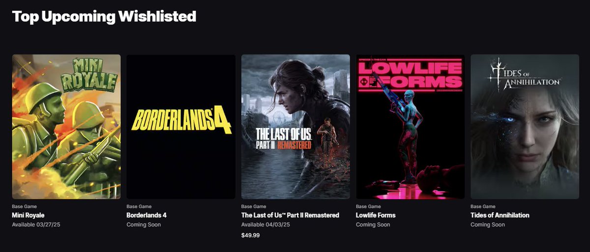 LowLifeForms's tweet image. Did you know that Lowlife Forms was the #1 web3 game on the @EpicGames Wishlist? 
And the only one in the Top5 of all games (web2 included)?  

SPICE-y
store.epicgames.com/en-US/collecti…