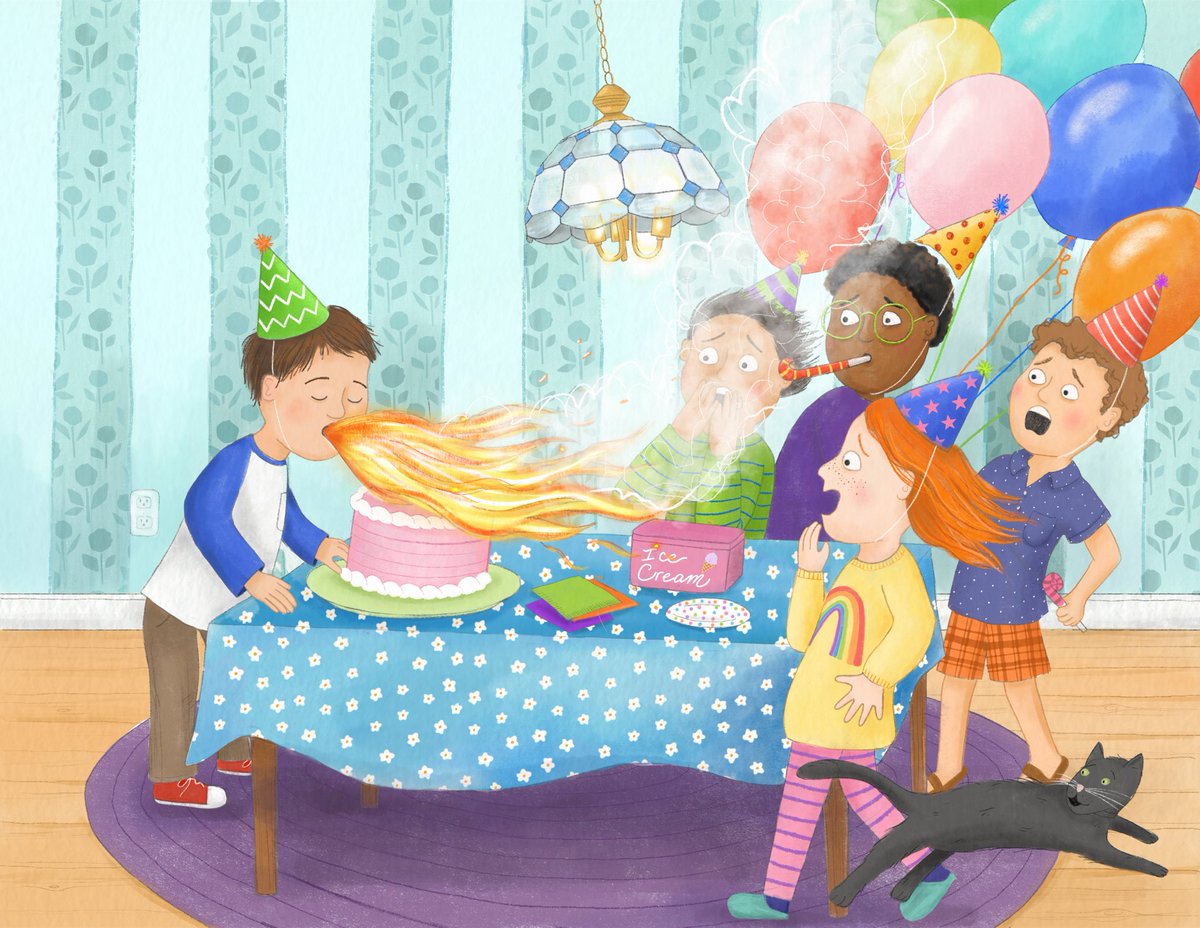 BREATHING FIRE
Nathan's not sure about trying chili until he hears that spicy food makes you breathe🔥! His imagination soars as he fights off bullies and makes dozens of s'mores. But is breathing fire all it's cracked up to be or will he end up getting burned? #TLPPITCH #PB #AI