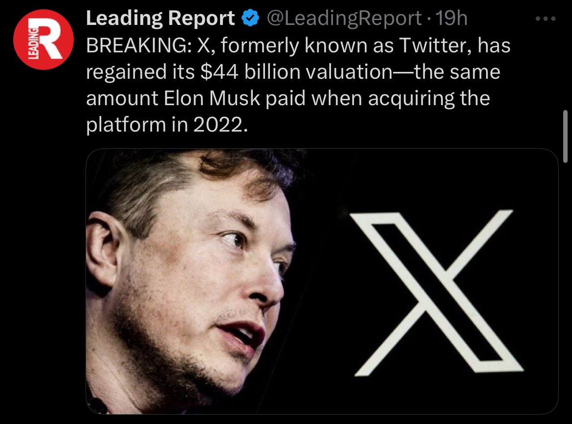 LaNativePatriot's tweet image. Remember that Elon bought 𝕏 at a “premium” price as it was collapsing under itself

They inflated the numbers by allowing so many bots.

Elon brought 𝕏 back from total collapse &amp;amp; has so far made it back into the premium platform it should have been