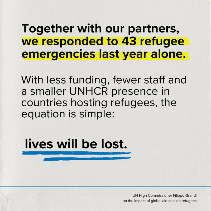 Refugees's tweet photo. Now is the time for solidarity, not retreat.

UN High Commissioner @FilippoGrandi on the impact of global aid cuts on refugees.

Statement: https://t.co/d9TMKnWJs0