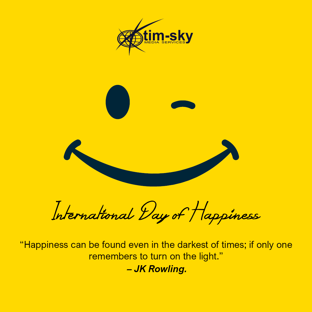 Happy International Day of Happiness!

Be happy😉