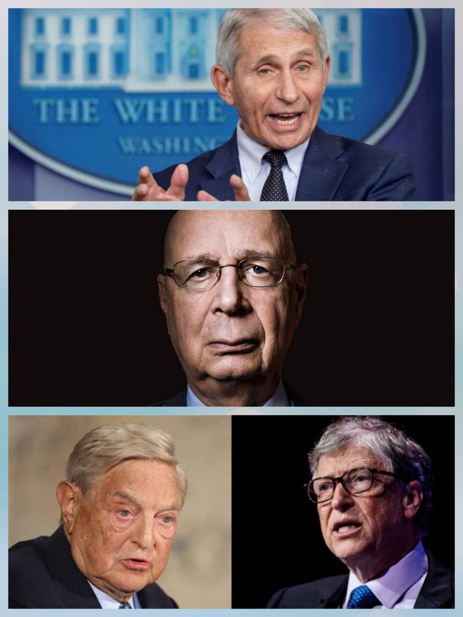 Who else thinks the real virus is not COVID but it's Bill Gates, George Soros, Klaus Schwab, and Dr. Fauci?