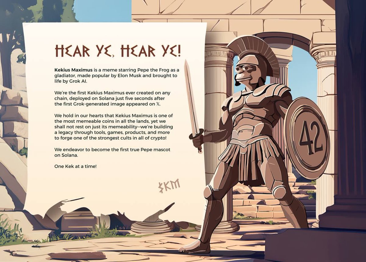 mai_thanhVN's tweet image. $KM is the first ever Kekius Maximus on any chain, and these guys are actually building real stuff.  

CA: FThrNpdic79XRV6i9aCWQ2UTp7oRQuCXAgUWtZR2cs42  

It's more than just a meme 
And the CA ends in 42 the answer to life

Elon bringing back Kekius just makes sense 

 #KM