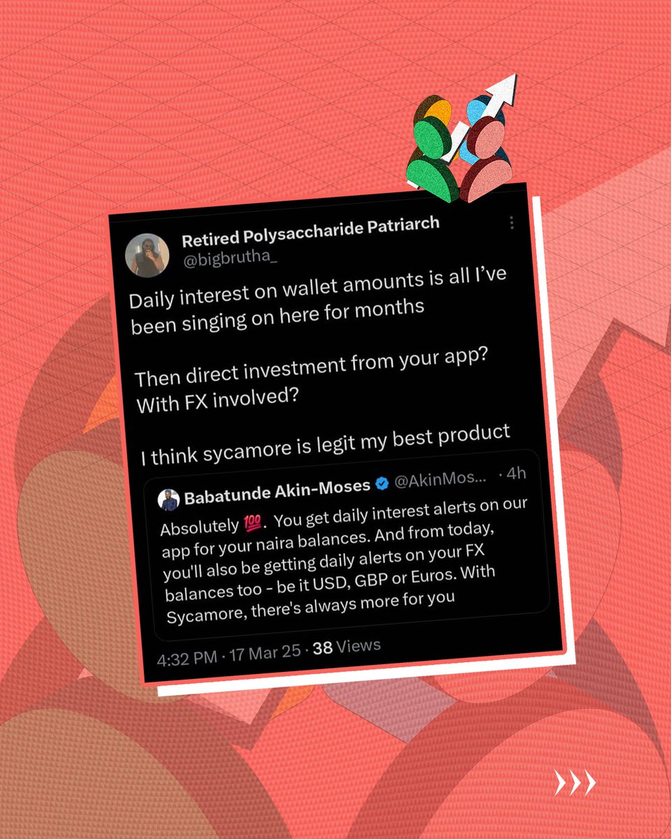 SycamoreNG's tweet photo. Real People, Real Growth ππππ
Check Out What Our Users Are Saying!
#6yearsofmore #ANewEra #Sycamoreforyou https://t.co/48SmGdpSdB