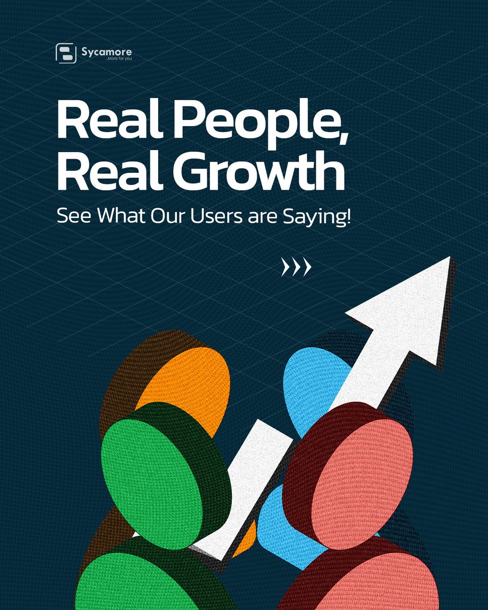 SycamoreNG's tweet photo. Real People, Real Growth ππππ
Check Out What Our Users Are Saying!
#6yearsofmore #ANewEra #Sycamoreforyou https://t.co/48SmGdpSdB