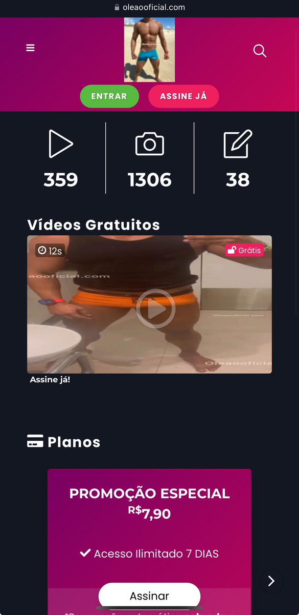 🚨 🚨Promoção especial pra quem assinar hoje🚨🚨
Todos os vídeos do Leão por apenas 7,90
Oleaooficial.com
SOMENTE HOJE!