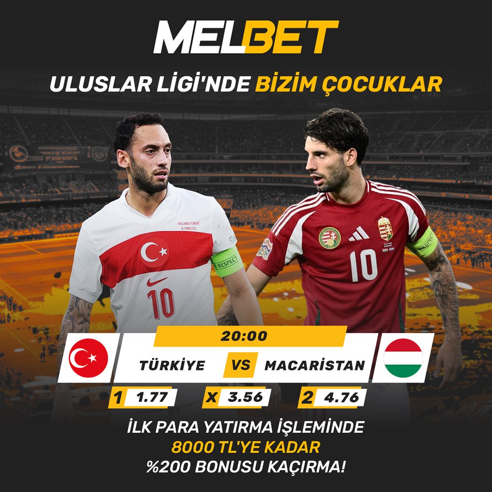 ⚡️ BİZİM ÇOCUKLAR MACARİSTAN SINAVINDA, EN YÜKSEK ORANLARLA HEMEN OYNA!

🔥 joinmelbet.com/enjoy
📌 t.me/melbetresmi_tu…

💰 İlk yatırımında 8000₺’ye kadar %200 bonus fırsatını kaçırma!
⚡️ Promokod’unu kullanarak ilk yatırımında %50 ekstra bonus seni bekliyor: ml_1114587