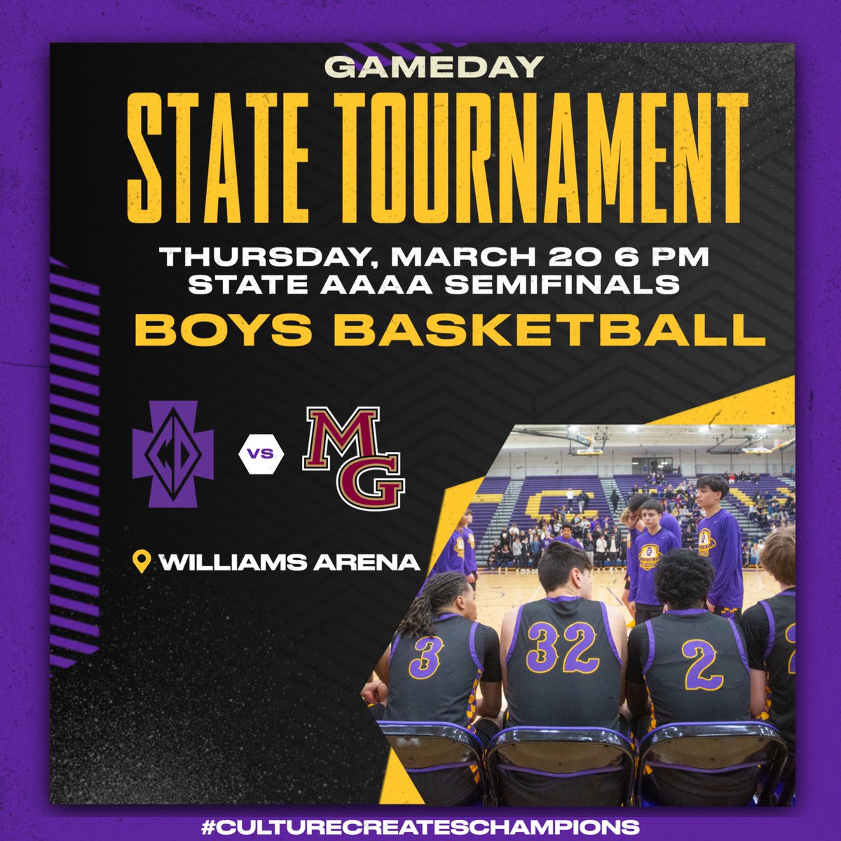 CDH_Raiders's tweet photo. It's a great day to be a Raider!! @CDHRaiderBall  will take on Maple Grove in the @MSHSL  State Boys Basketball Tournament Class AAAA Semifinals. Tip-off is 6 PM from Williams Arena. https://t.co/YxxM9aLIvc