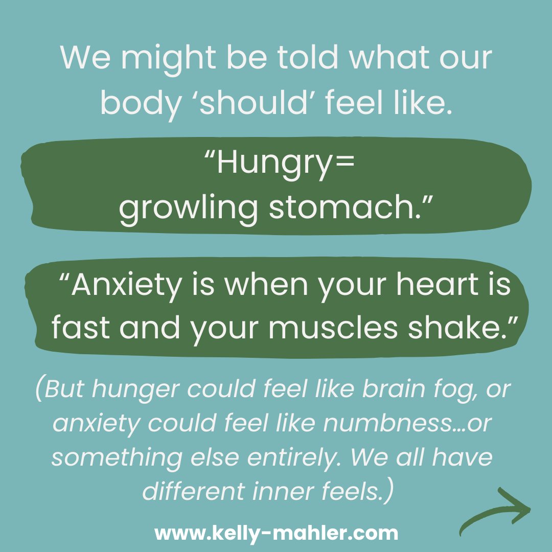 kmahlerkmahler's tweet photo. (1/2) From a young age, many of us are taught—both directly and indirectly—to dismiss, ignore, or override our interoceptive experience. Interoception–the sense of how our body feels– is a primary foundation of mental health and well-being, and yet we are conditioned to tune out https://t.co/q4PjLM2FbJ