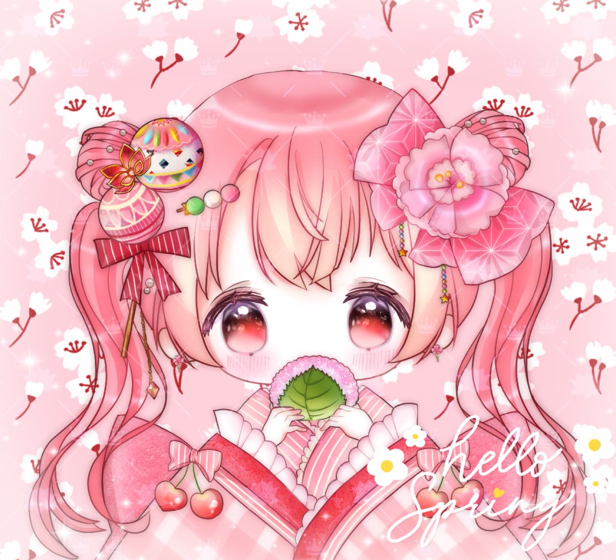 kotoki_kyouka's tweet photo. 𓈒𓂃𓍯𖡼🌸 #新SD公開 🌸𖡼𓍯𓂃𓈒

~小桃姫園より春のお届けです~
「杏椛と一緒に花よりお団子いっぱい食べよ」

お仕立て頂きましたのは
ぽたまろ様 ( #ppmaro )
ありがとうございます(*ơᴗơ)🌸

#きょうかわアート #新SD #公開
#IRIAMライバーをみつけだせ https://t.co/hwWSmi2yvk