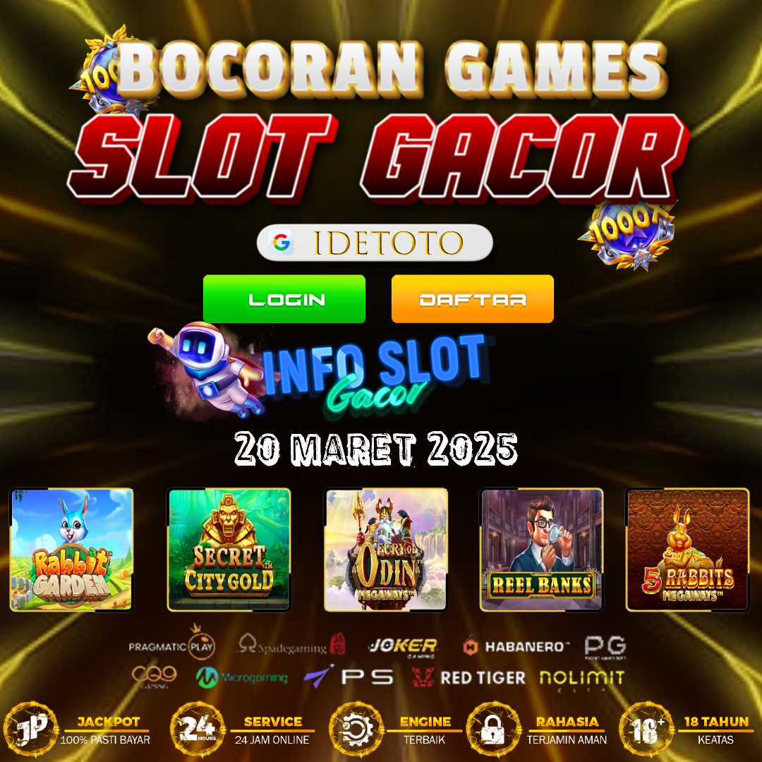 Indtogel88's tweet photo. IDETOTO Bocoran Games Slot Gacor Hari Ini Daftar Via Bukopin

Berikut adalah beberapa daftar slot terbaik yang sangat populer saat ini:

1. Rabbit Garden
2. Secret City Gold
3. Fury Of Odin Megaways
4. Reel Banks
5. 5 Rabbits Megaways

Link Daftar : https://t.co/VJtPyDV5sc https://t.co/X0dDEhNPcQ