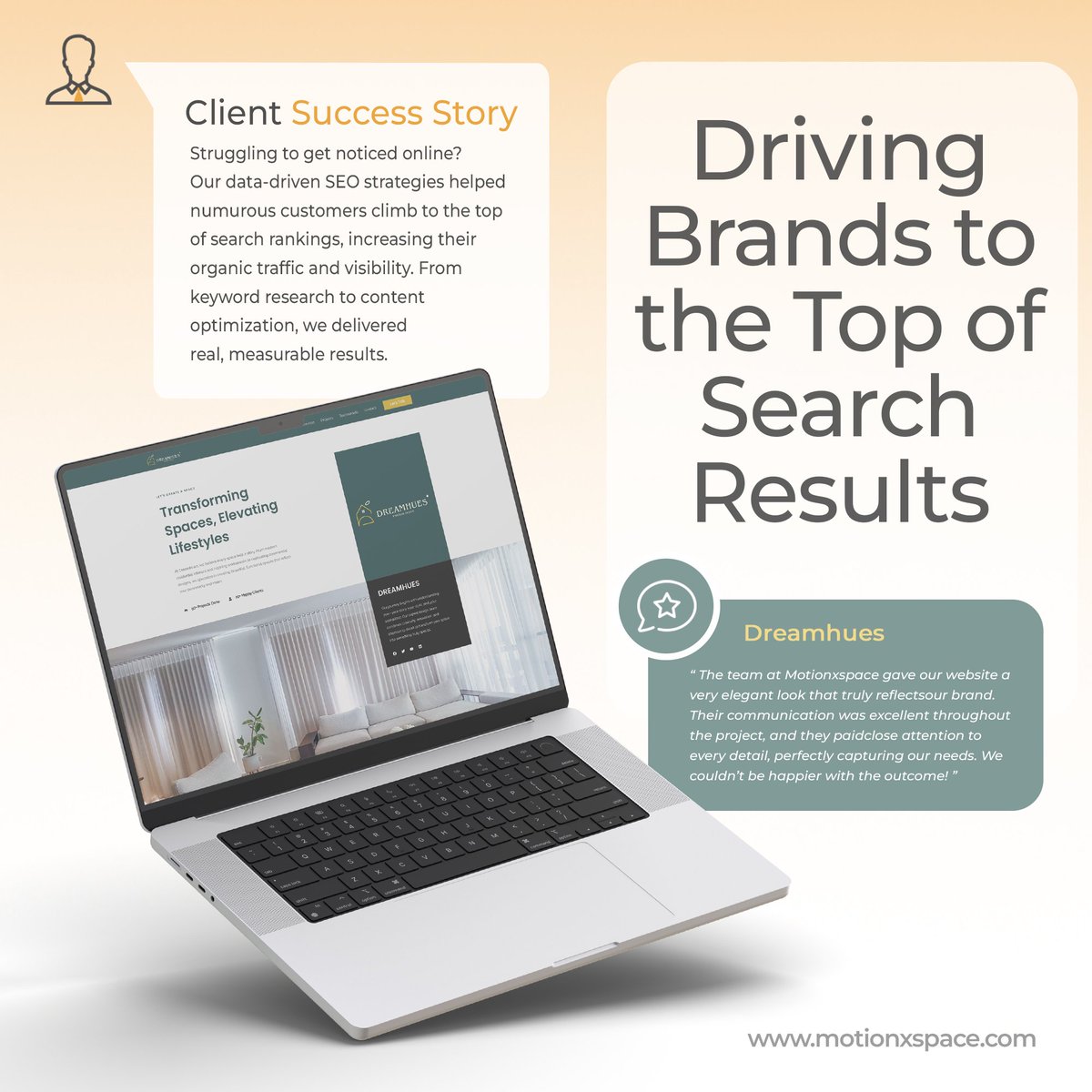 MotionxSpace's tweet photo. Building websites that turn visions into reality...                                                             see what our clients say!
#webdevelopment #clientfeedback #customWebsite #UXdesign #WebDesign #UXUI #creativedevelopment #motionxspace #brandidentity #responsivedesign https://t.co/DvQm0YHfDI