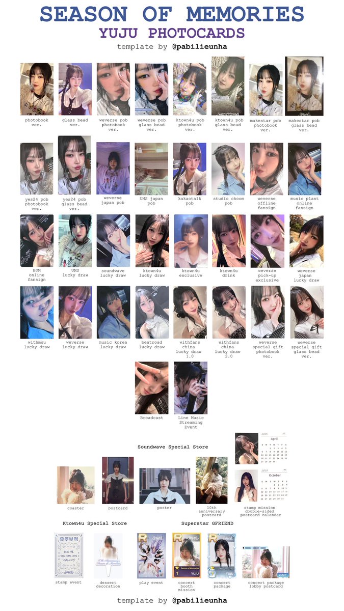 GFRIEND Special Album 'Season of Memories' 🐰 EUNHA 🐶 YUJU Album