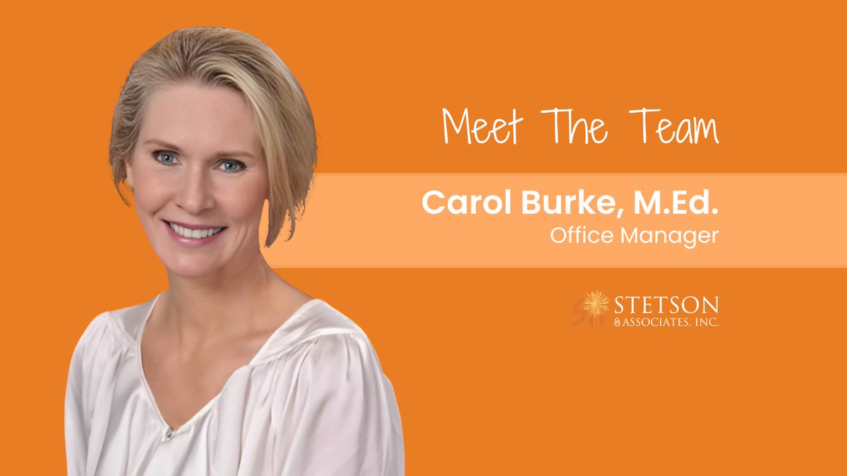 Meet the Team! ✨⁠
⁠
Carol earned degrees from Texas A&amp;M and UH before teaching for nine years in Spring Branch ISD. She joined Stetson &amp; Associates in 2005 as Office Manager, handling bookkeeping, purchasing, travel, and events. Her efficiency keeps the team running smoothly.