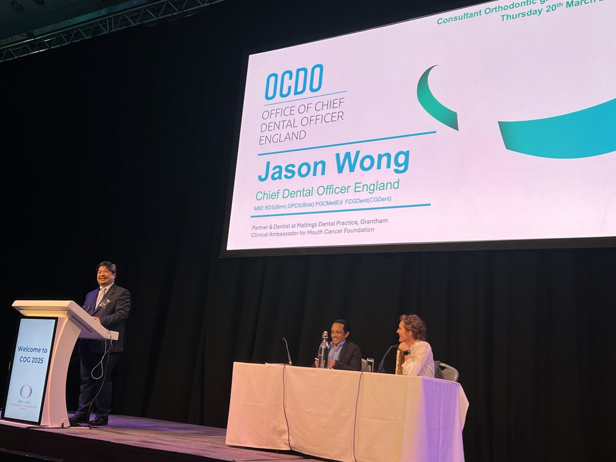 Listening to ⁦<a href="/JasonWong12/">Jason Wong</a>⁩ speak to the consultant orthodontic group BOS