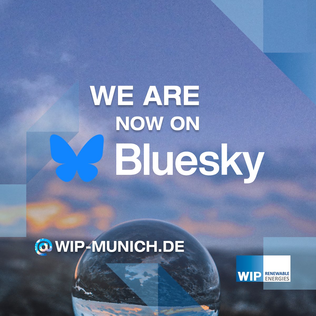 #WIPRenewableEnergies is now on Bluesky!

At WIP, we believe in a future powered by true sustainability, collaboration, innovation, and bold ideas. That's why we are expanding the conversation on clean energy—join the movement and follow us on #Bluesky!

🔗bsky.app/profile/wip-mu…