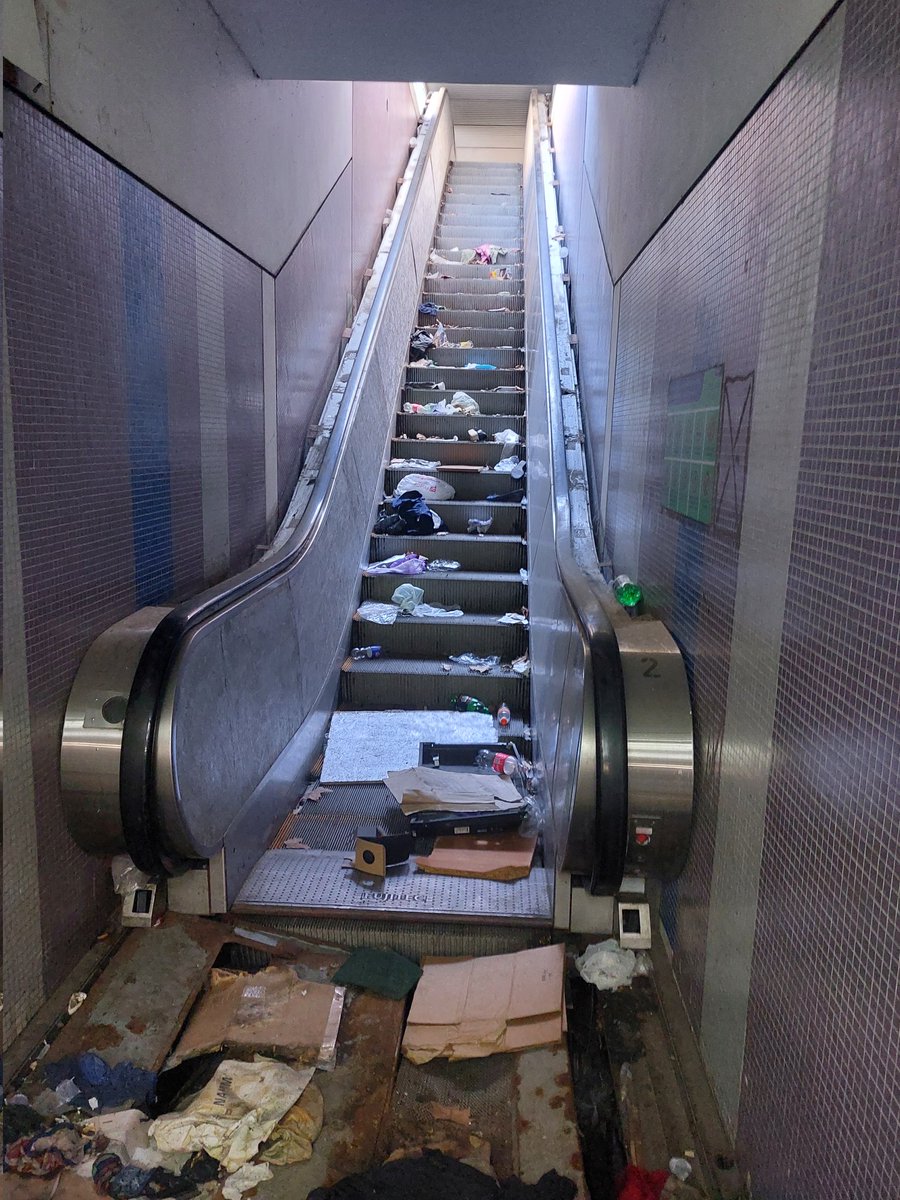 Acá se olvidaron de limpiar o hace más de 1 año que no limpian?

Tampoco funcionan las escaleras mecánicas.

Una Ciudad que no tiene sensibilidad. 

Una Ciudad en la que no pueden viajar en transporte público las personas con algún tipo de discapacidad.