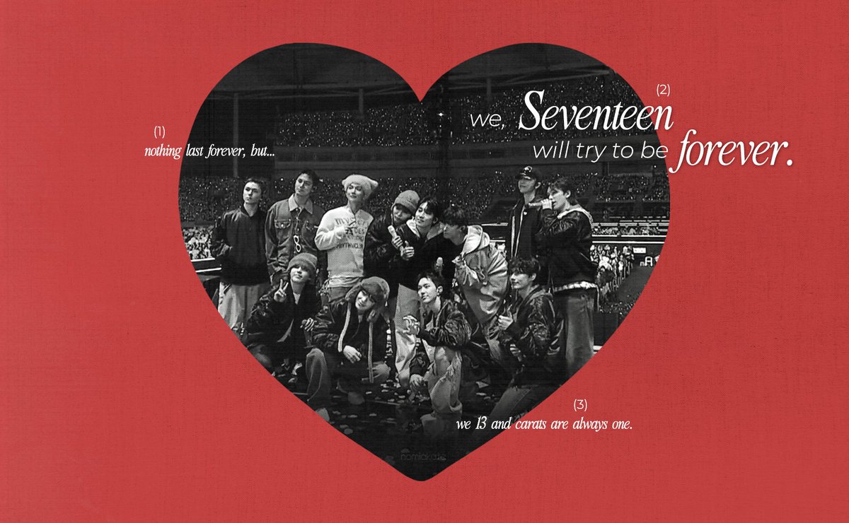 #seventeen, let's be forever.