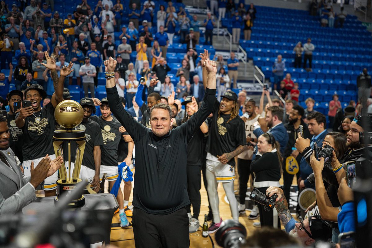 Join us in cheering on <a href="/McNeese/">McNeese</a> Men’s Basketball as they take the court in the NCAA Tournament! The Cowboys have worked hard all season, and now they’re representing Louisiana and the University of Louisiana System on the national stage.
#GeauxPokes #MarchMadness #ULSystemProud