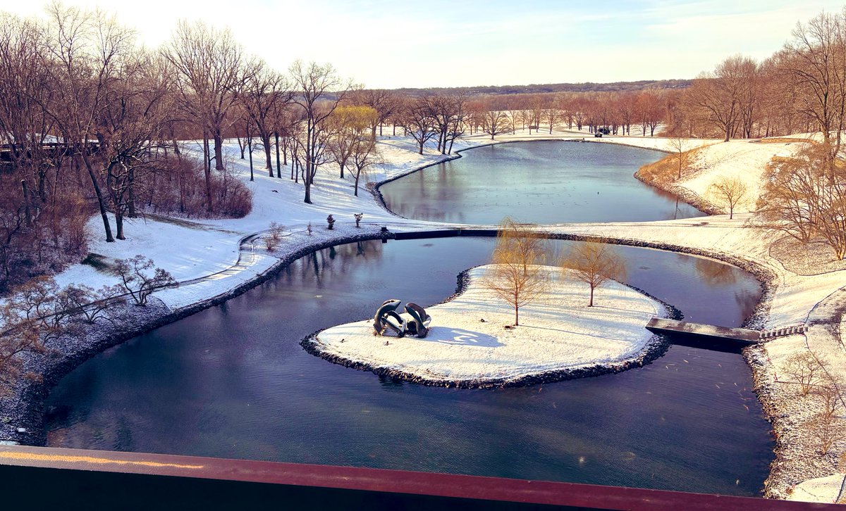 First day of spring at Deere WHQ aka “the rusty palace”