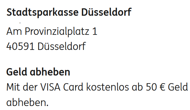 rabbit_70's tweet photo. @ING_Deutschland Hallo, ich hab noch kein Konto bei euch. Kostenlos Geld abheben mit der VISA Card (ggf. zzgl. Entgelt des Geldautomatenbetreibers).

Was heißt das? Wo ist es im Inland kostenlos und wo nicht? Bei diesem Hinweis in der Automatensuche wirklich kostenlos möglich? https://t.co/STI8zX4ZO4