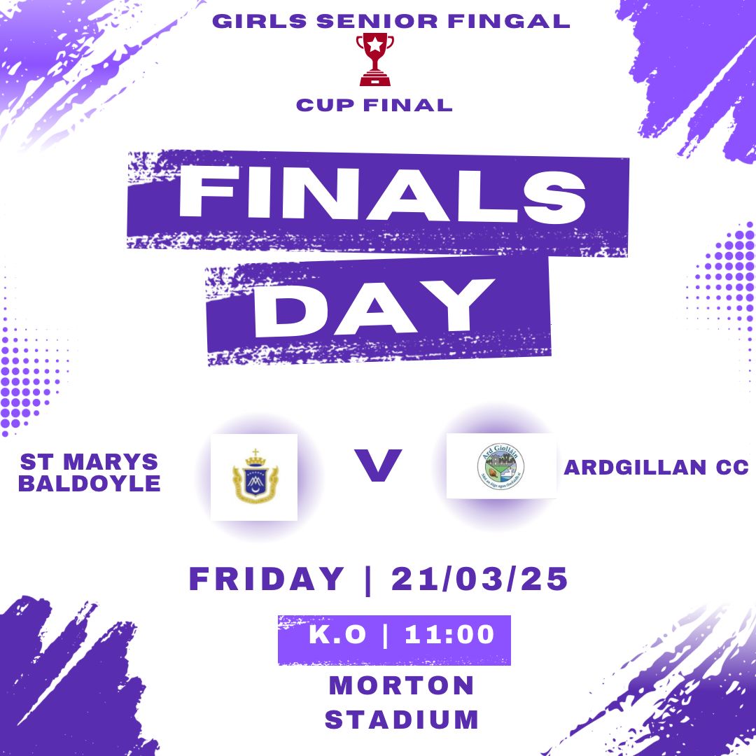 The countdown is almost over, the inaugural girls Fingal Cup finals take place tomorrow. Best of luck to <a href="/News_St_Marys_B/">St. Mary's Secondary School, Baldoyle</a> who have a number of Suttonians players representing them. <a href="/SuttoniansRFC/">Suttonians RFC</a> <a href="/LeinsterBranch/">Leinster Domestic</a> #neverlessthaneverything