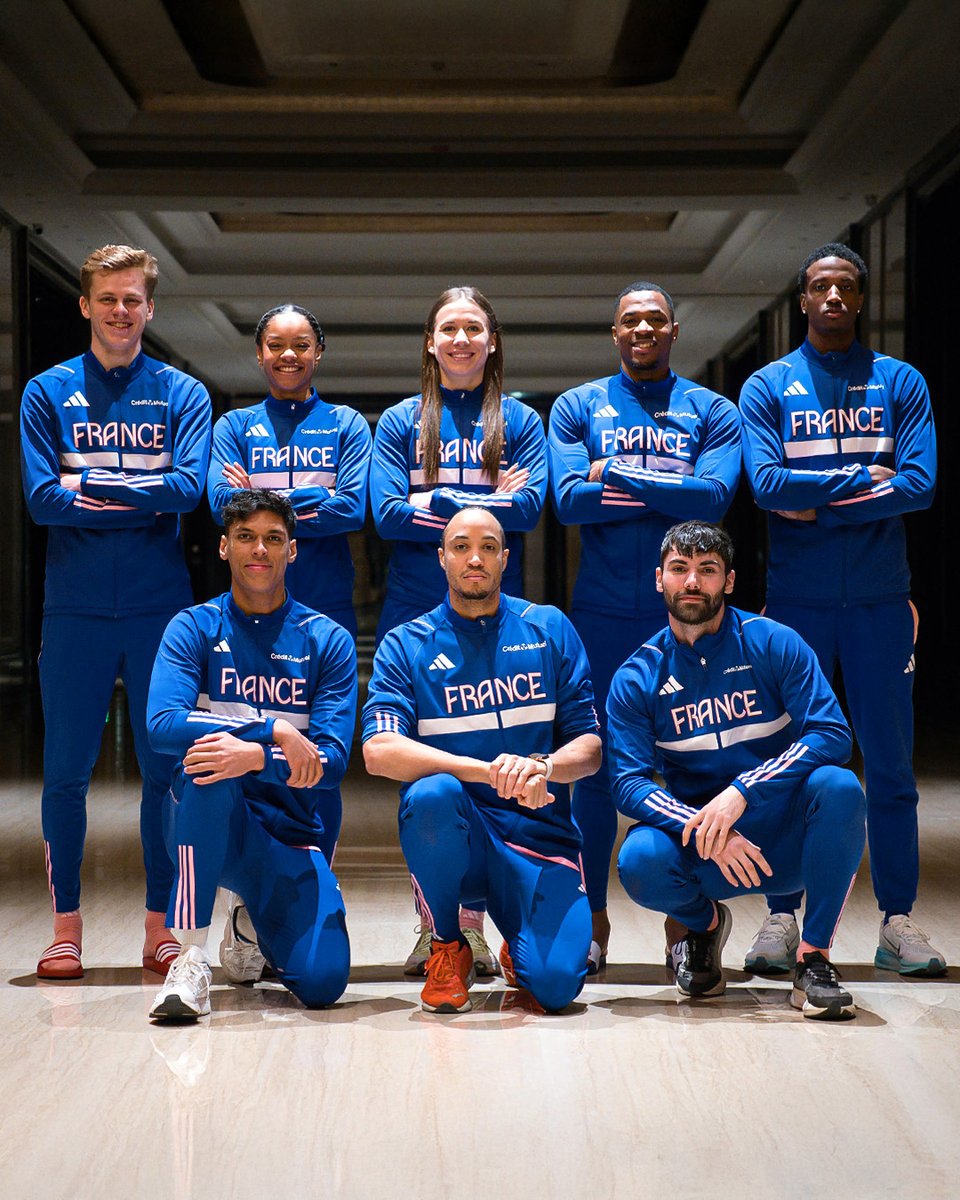 👏 Tous derrière les Bleus !

🇨🇵 L'équipe de France d'athlétisme est prête pour les 𝗖𝗵𝗮𝗺𝗽𝗶𝗼𝗻𝗻𝗮𝘁𝘀 𝗱𝘂 𝗺𝗼𝗻𝗱𝗲 𝗲𝗻 𝘀𝗮𝗹𝗹𝗲, qui auront lieu de vendredi à dimanche à Nankin, en Chine !

🎽 Un collectif qui sera rejoint par Thibaut Collet, dernier arrivé dans