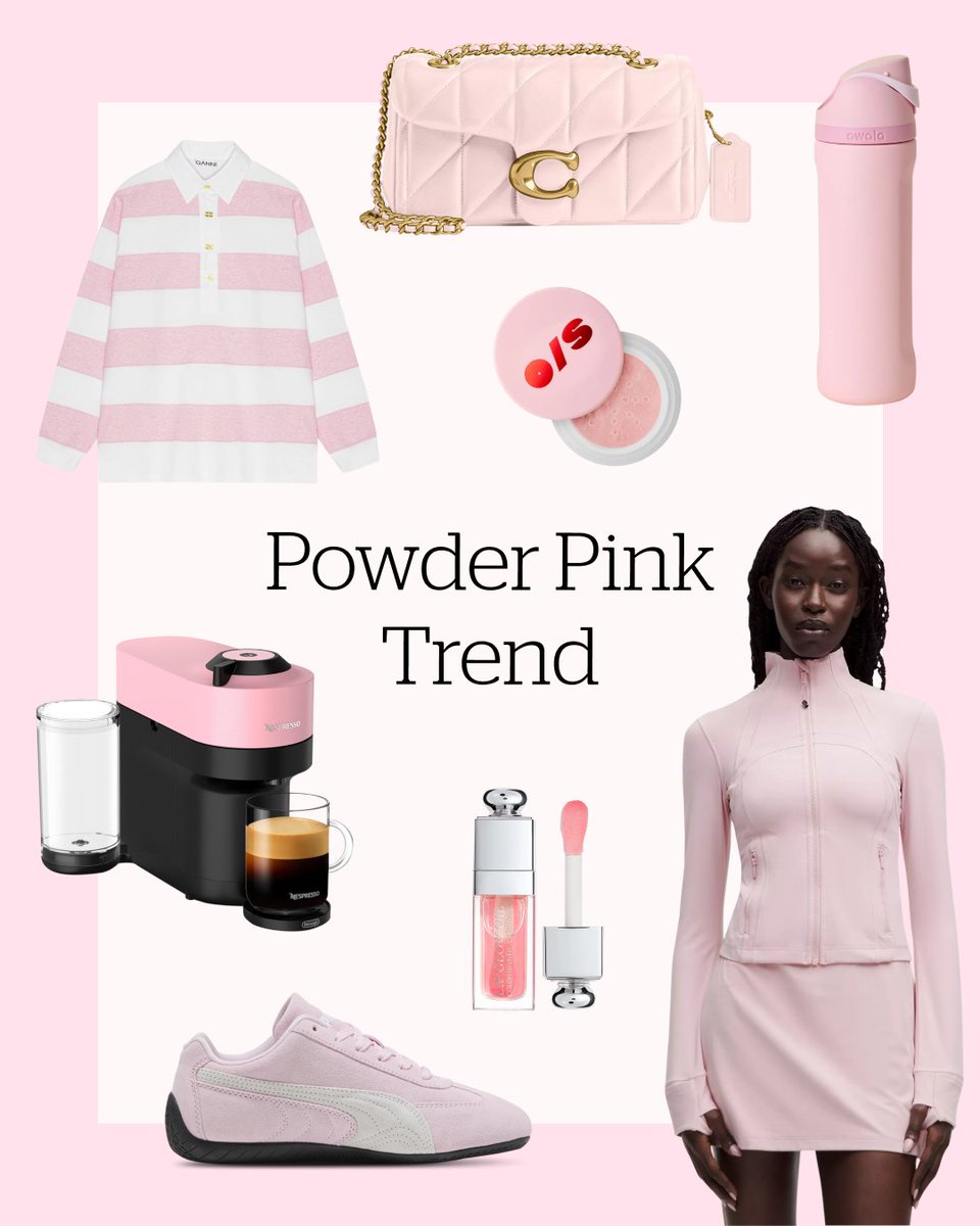 RakutenCA's tweet photo. Powder Pink is having it’s moment – shop this must-have hue through https://t.co/VqJU9iVrEL 🌸🎀
#rakuten #cashback #powderpink #springstyle https://t.co/kK7ErNwcCF