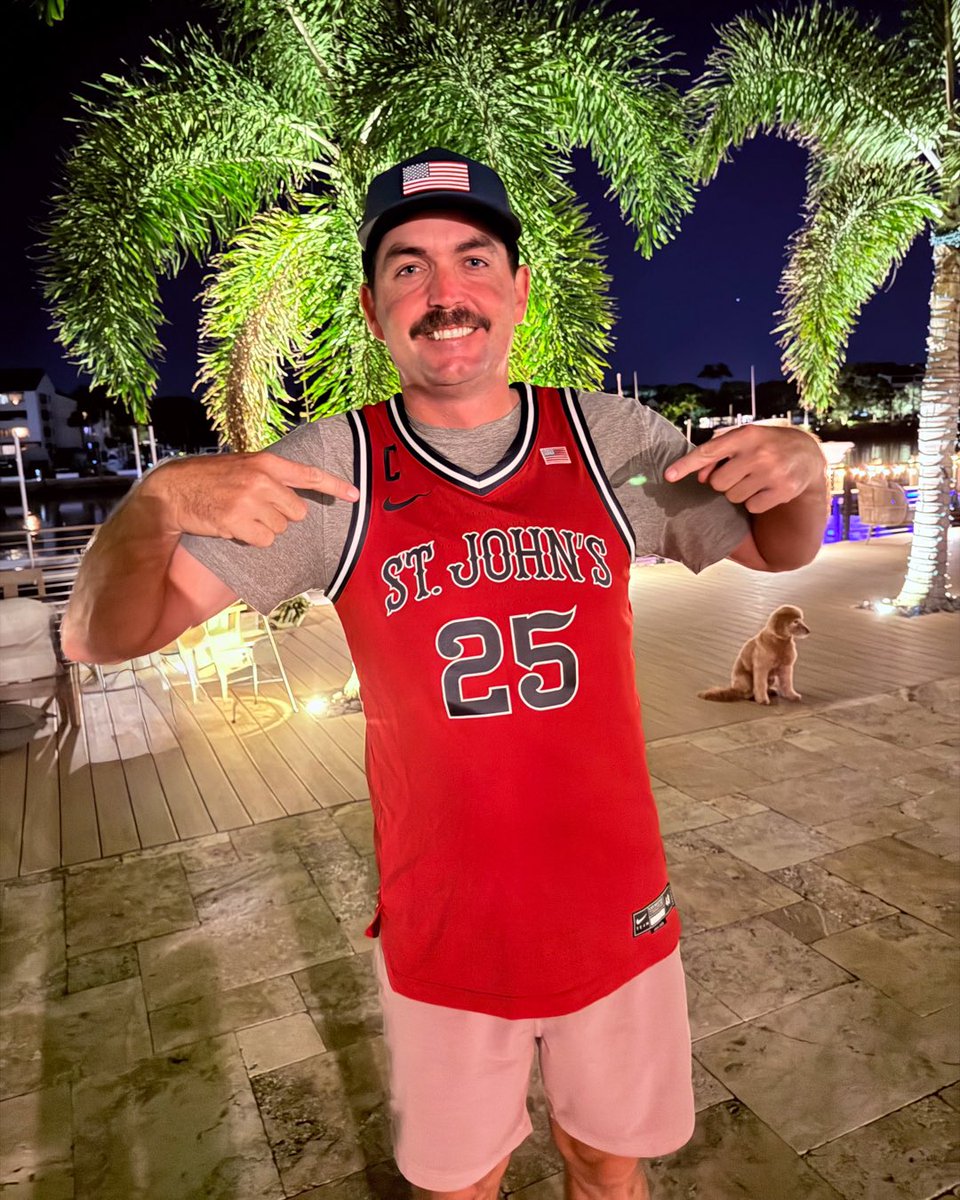 Ryder Cup USA (@rydercupusa) on Twitter photo Captain <a href="/Keegan_Bradley/">Keegan Bradley</a> is always reppin’ the Red, White & Blue, it just looks a little different during #MarchMadness. Go St. John’s!
#GoUSA Captain <a href="/Keegan_Bradley/">Keegan Bradley</a> is always reppin’ the Red, White & Blue, it just looks a little different during #MarchMadness. Go St. John’s!
#GoUSA