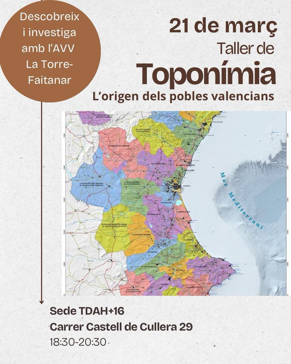 tdahmas16's tweet photo. Este viernes después del curso de valenciano tenemos otro curso súper interesante, apúntate!! 📚 https://t.co/FhnP3Vu1t9