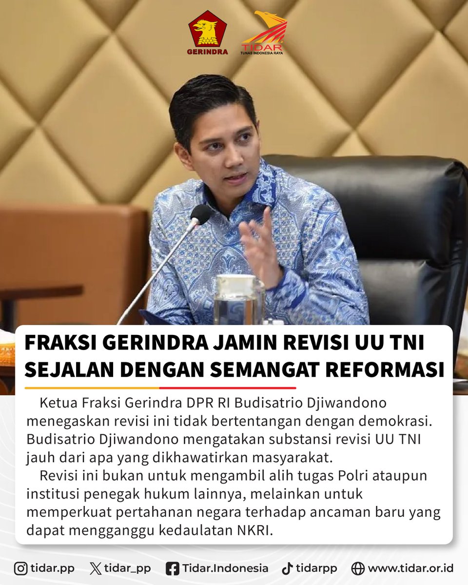 tidar_pp's tweet photo. Wajib di pahami, so jangan mau di adu domba ya guys! Ingat Pak Presiden @prabowo selalu mengutamakan kepentingan Rakyat Indonesia.

#prabowo #gerindra #tidar #indonesia https://t.co/TOXK8EyEl4