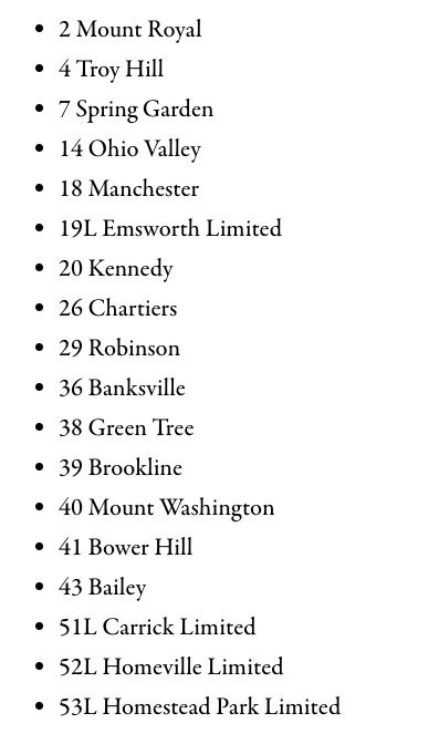 chwolfson's tweet image. 🚨 The Pittsburgh bus routes facing elimination if there's no boost in state funding:

Read more at @PublicSourcePA publicsource.org/prt-pittsburgh…