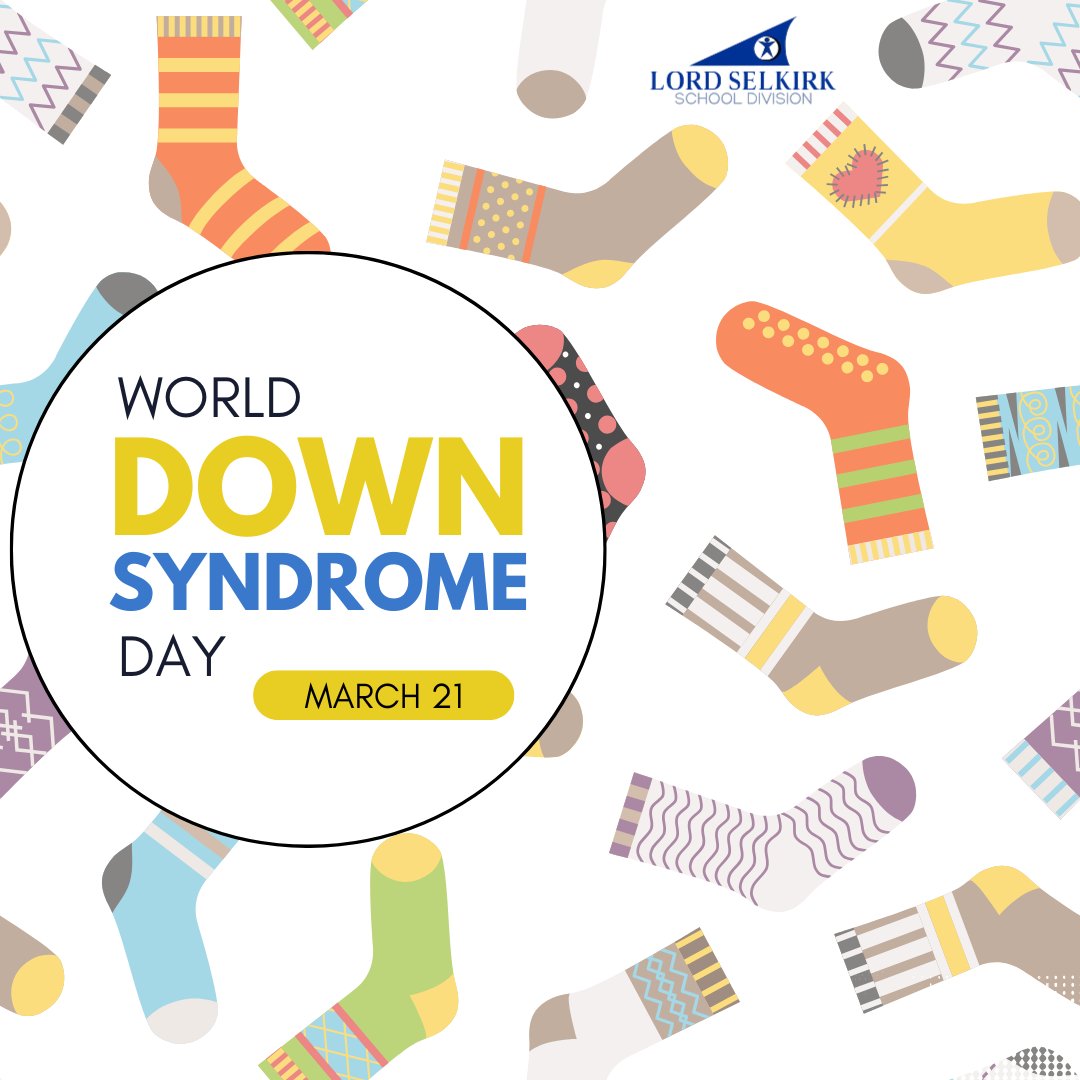 🧦World Down Syndrome Day is tomorrow, 3/21, as the date represents the uniqueness of the triplication of the 21st chromosome, which causes Down Syndrome.
Please join us tomorrow in wearing your colourful, mismatched socks to help spread awareness and celebrate inclusion.🧦