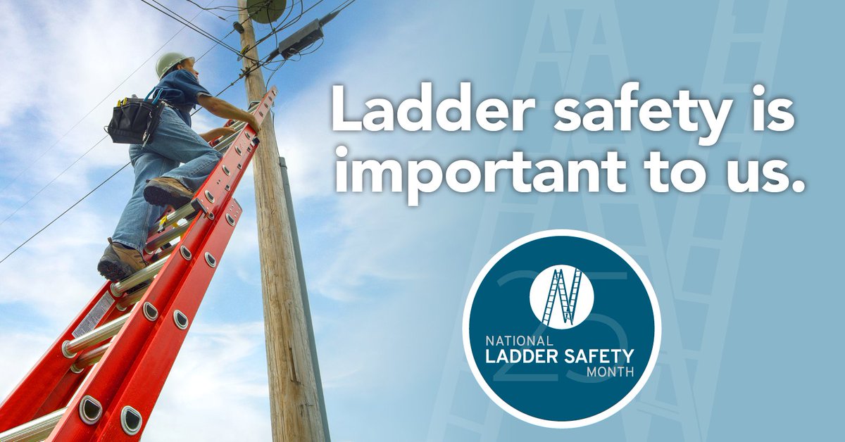Did you know an average of 87 ladder accidents happen every work day? Help foster a safe work environment and decrease the number of ladder-related accidents by joining us in observing #LadderSafetyMonth this March. 
shorturl.at/13IUS
