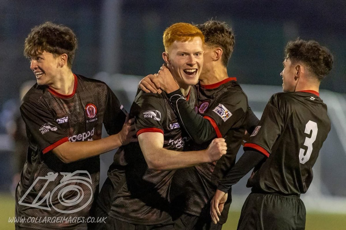 Four SCYC products excelling in the clubs senior squad environment all playing their part in the clubs win over <a href="/pollokfc/">Pollok FC</a> 
Goal scorer Patrick Gallagher securing his first senior goal.🫡👏⚽️👀🔴⚫️⚪️ <a href="/CollargeImages/">Colin Poultney</a> 
<a href="/StCadocsSeniors/">St Cadoc's Youth Club</a>